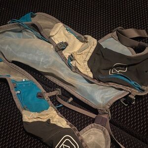 Men's Black and Blue Belt Bag